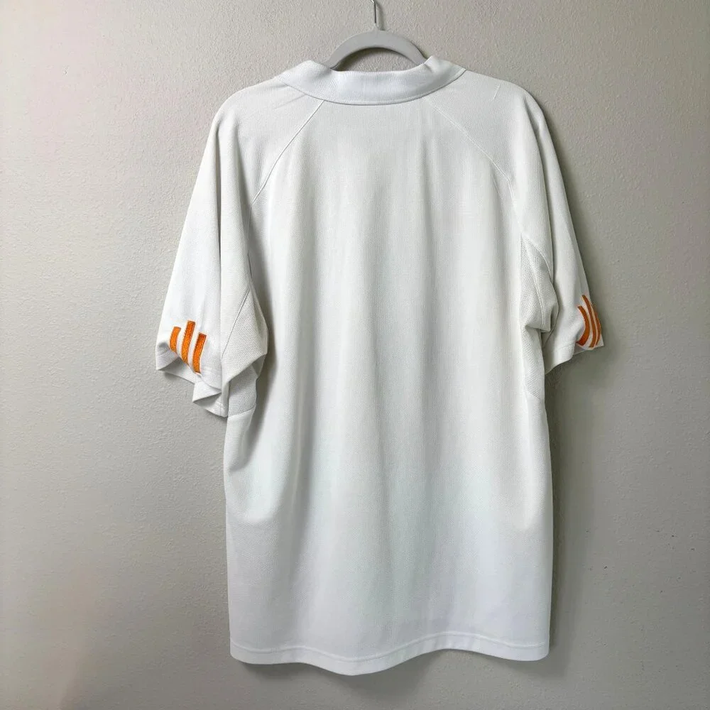 Adidas‎ University of Tennessee Polo Shirts Mens XL White Black Logo Volunteers